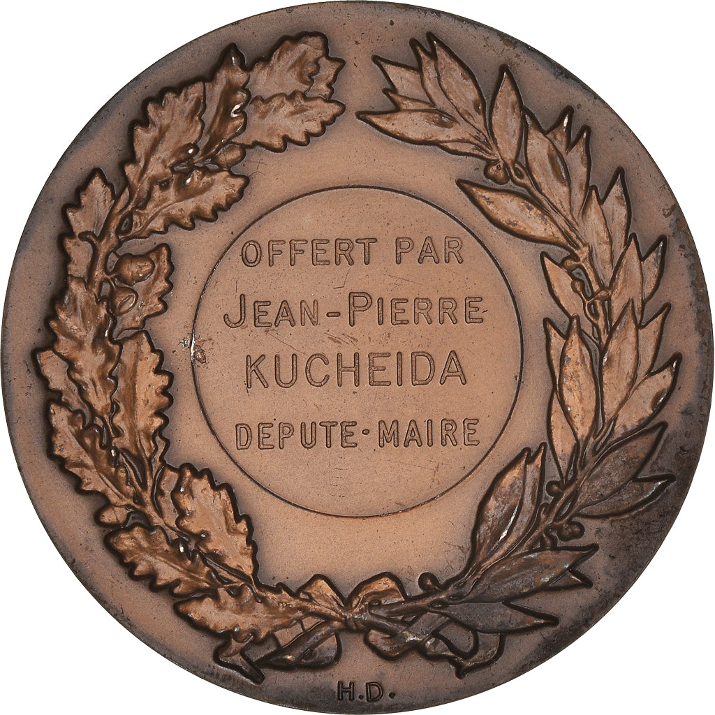 Frankreich, Medaille, Ville de Liévin, Geography, 1988, Dubois.H, SS+, Bronze
