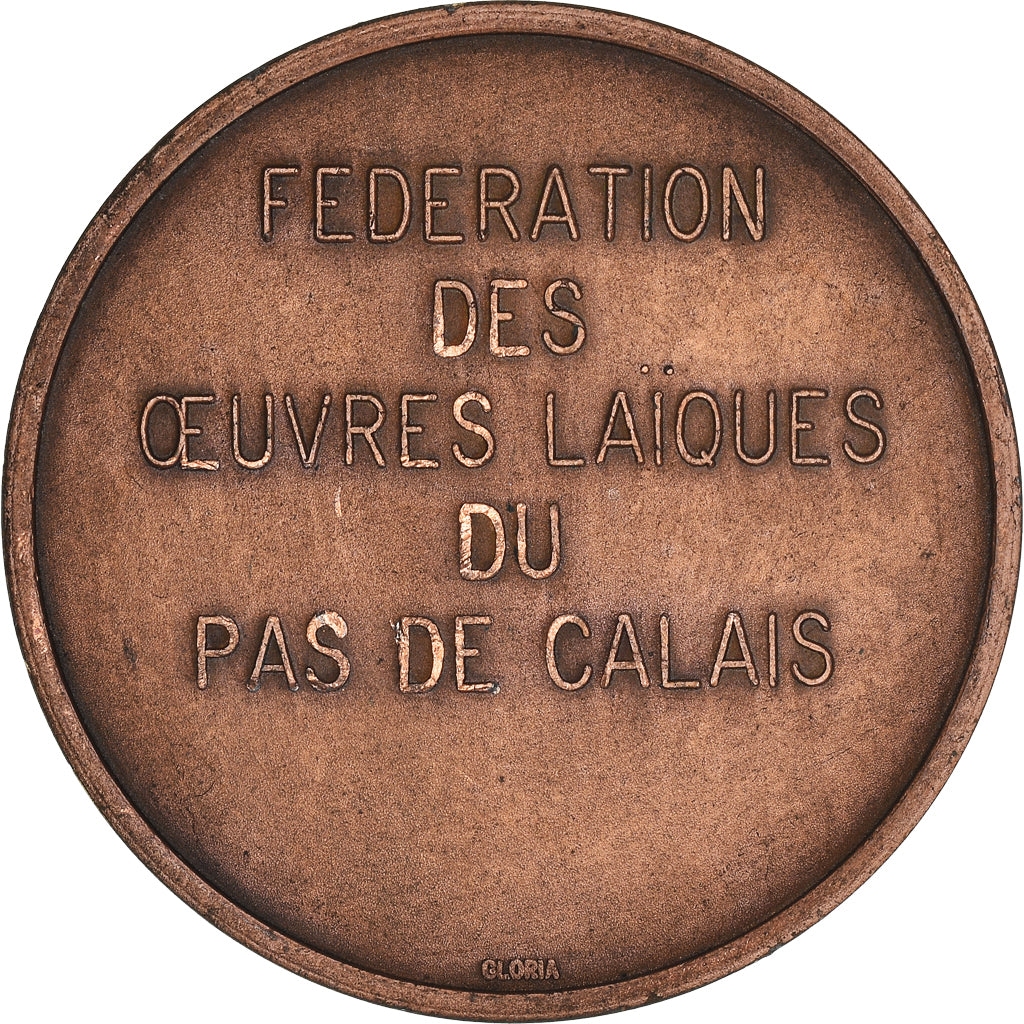 Frankreich, Medaille, Ligue Française de L'Enseignement, Instruction, SS+