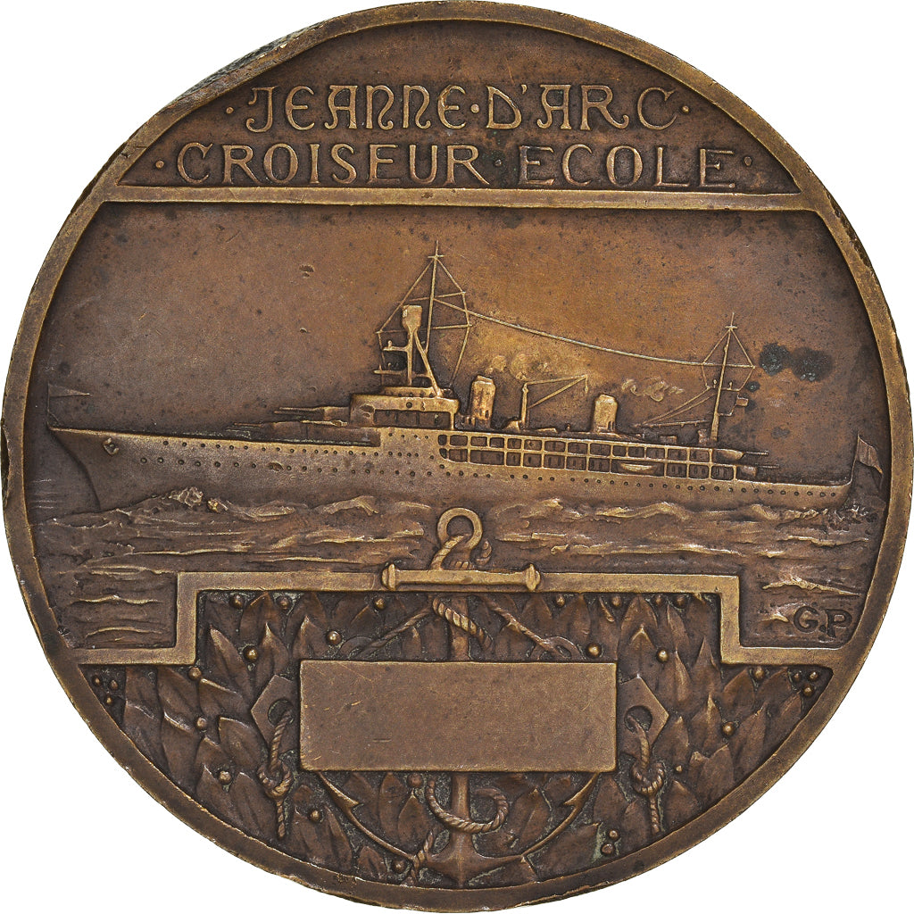 France, Médaille, Jeanne d'Arc, Croiseur Ecole, Shipping, Prud'homme.G, TTB+