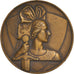Frankreich, Medaille, Cuirassé Strasbourg, Shipping, Guiraud, VZ, Bronze