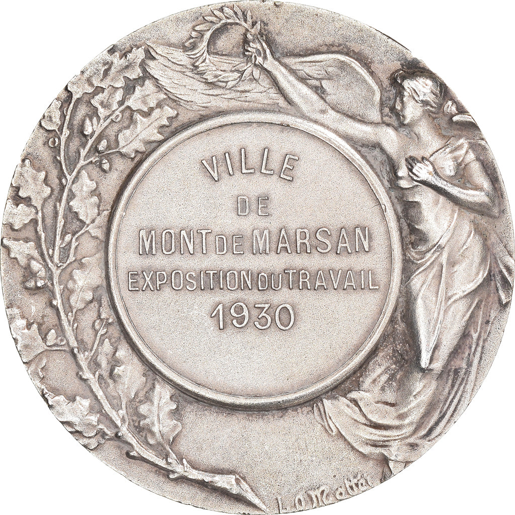 Frankrijk, Medaille, Exposition du Travail, Mont de Marsan, 1930, Telier, PR