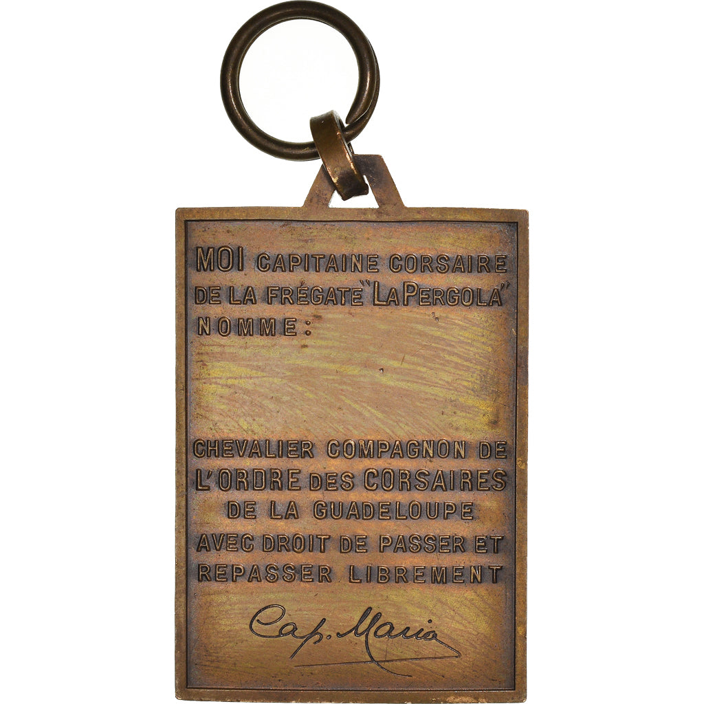 Frankreich, Medaille, Antoine Fuet, Frégate La Pergola, Shipping, VZ, Bronze