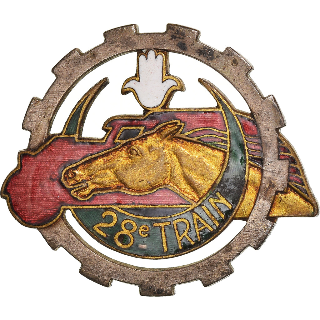 France, Insigne, Afrique du Nord, 28ème Escadron du Train, Military, 1939