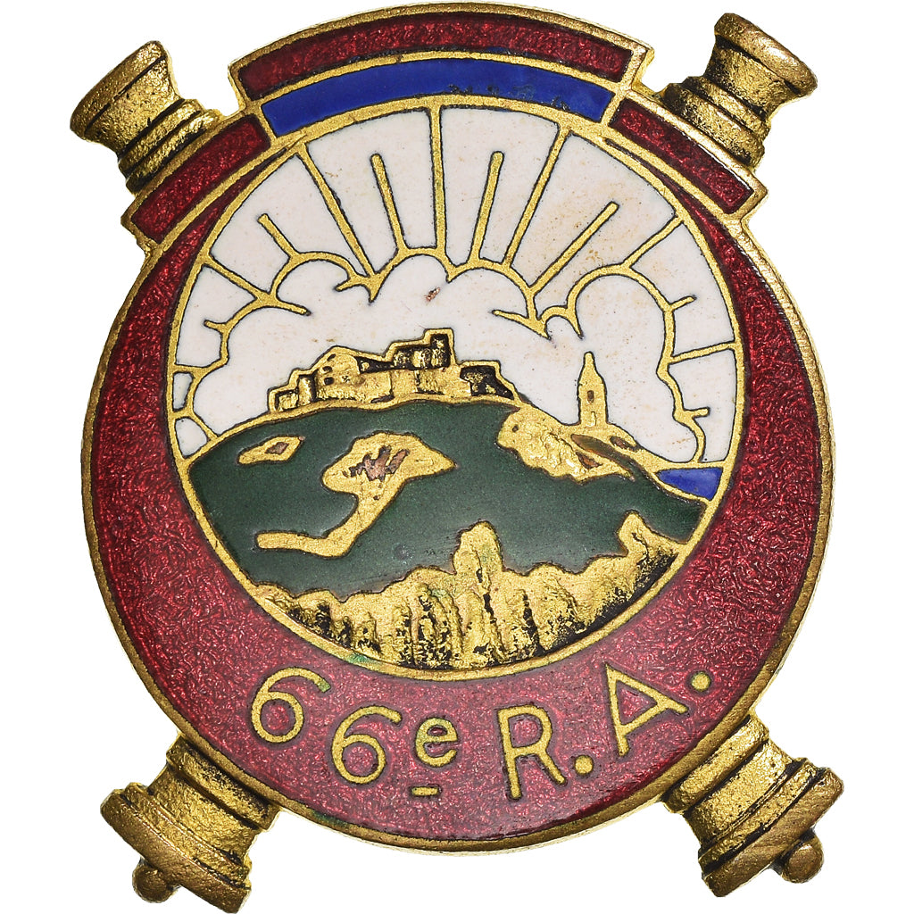 France, Insigne, 66ème Régiment d'Infanterie, Military, Drago, AU(55-58)