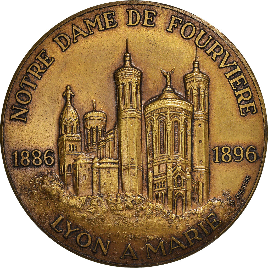 Frankreich, Medaille, Centenaire de la Basilique de Fourvière, Lyon, Patrimoine