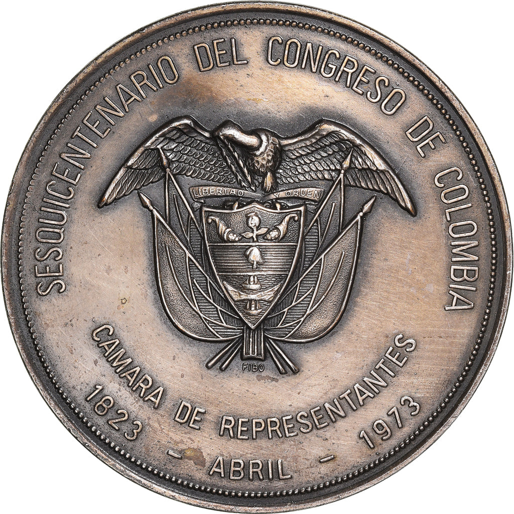 Colombia, Medal, Congreso de Colombia, 150 Ans, Capitolio Nacional, 1973
