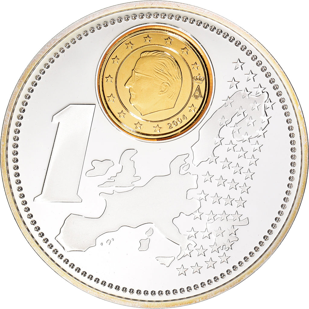 Belgium, Medal, The New Euro Pean Currency, 2002, MS(65-70), Copper-nickel