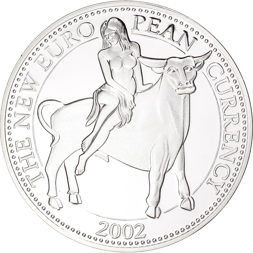 Belgium, Medal, The New Euro Pean Currency, 2002, MS(65-70), Copper-nickel