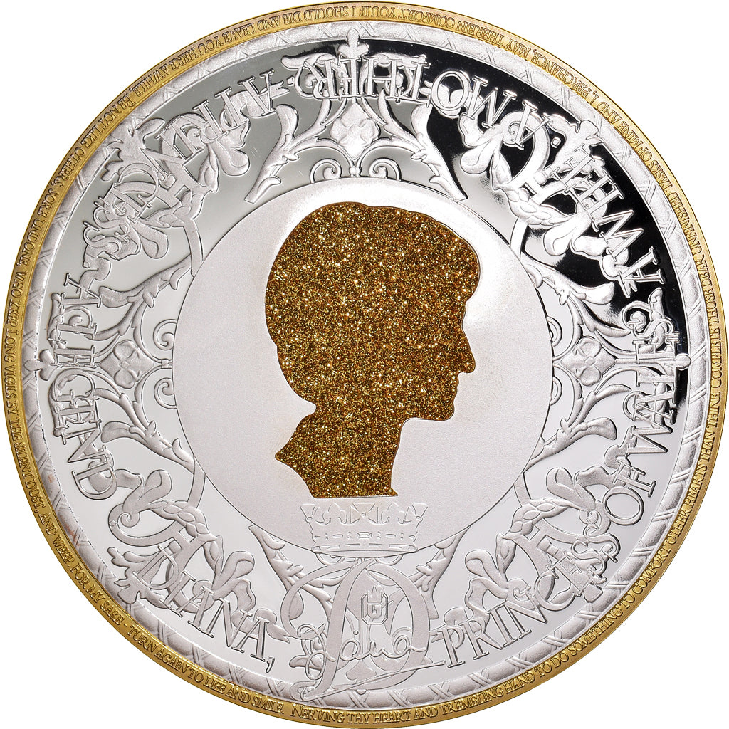 United Kingdom, Medal, Lady Diana, A Legend, 2016, Proof, MS(65-70), Copper Gilt