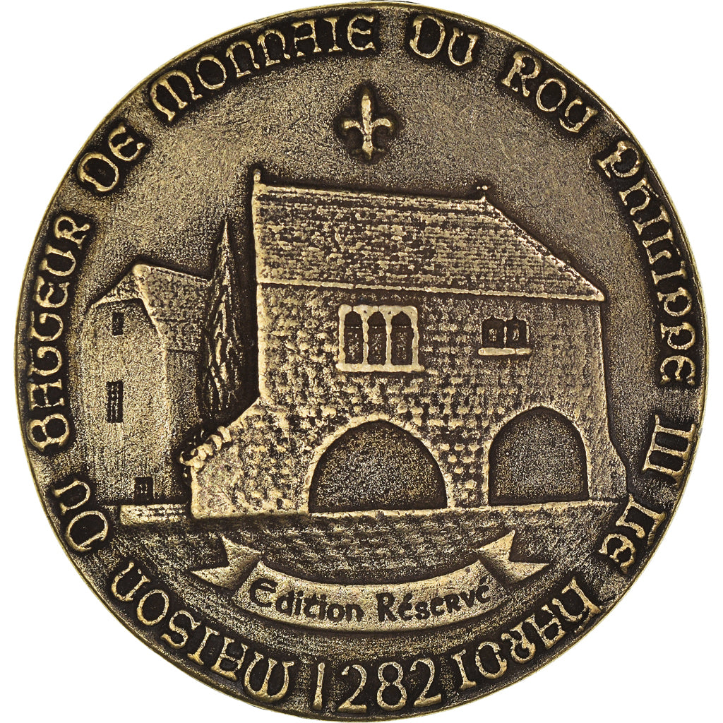 Frankreich, Medaille, Philippe III, Bastide Royale de Domme en Périgord, VZ
