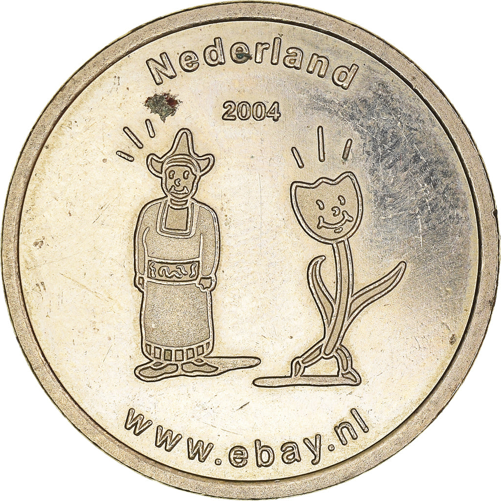 Nederland, Token, Ebay, The World's Online Marketplace, 2004, ZF+, Cupro-nikkel