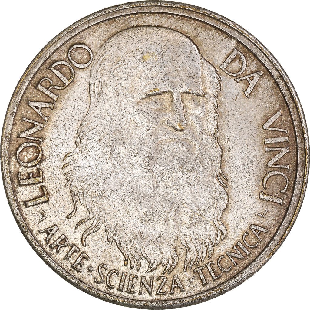 Italien, Medaille, Leonardo Da Vinci, Sciences & Technologies, SS+, Kupfer