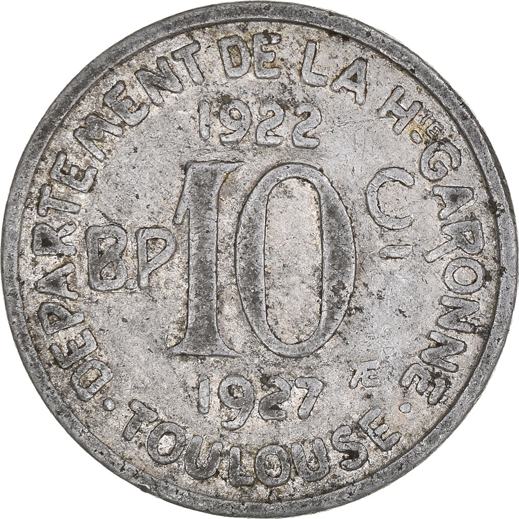 Monnaie, France, Union Latine, Comité du Sud-Ouest, 10 Centimes, Toulouse,