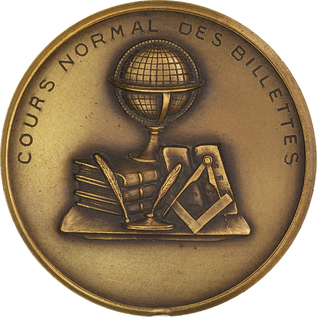 Frankreich, Medaille, Cours Normal des Billettes, Solfège, Musique, SS+, Bronze