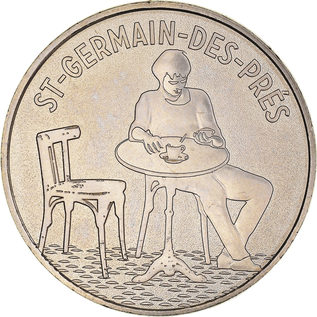 France, Token, Touristic token, Place Saint-Germain-des-Prés, MS(64), Cupro