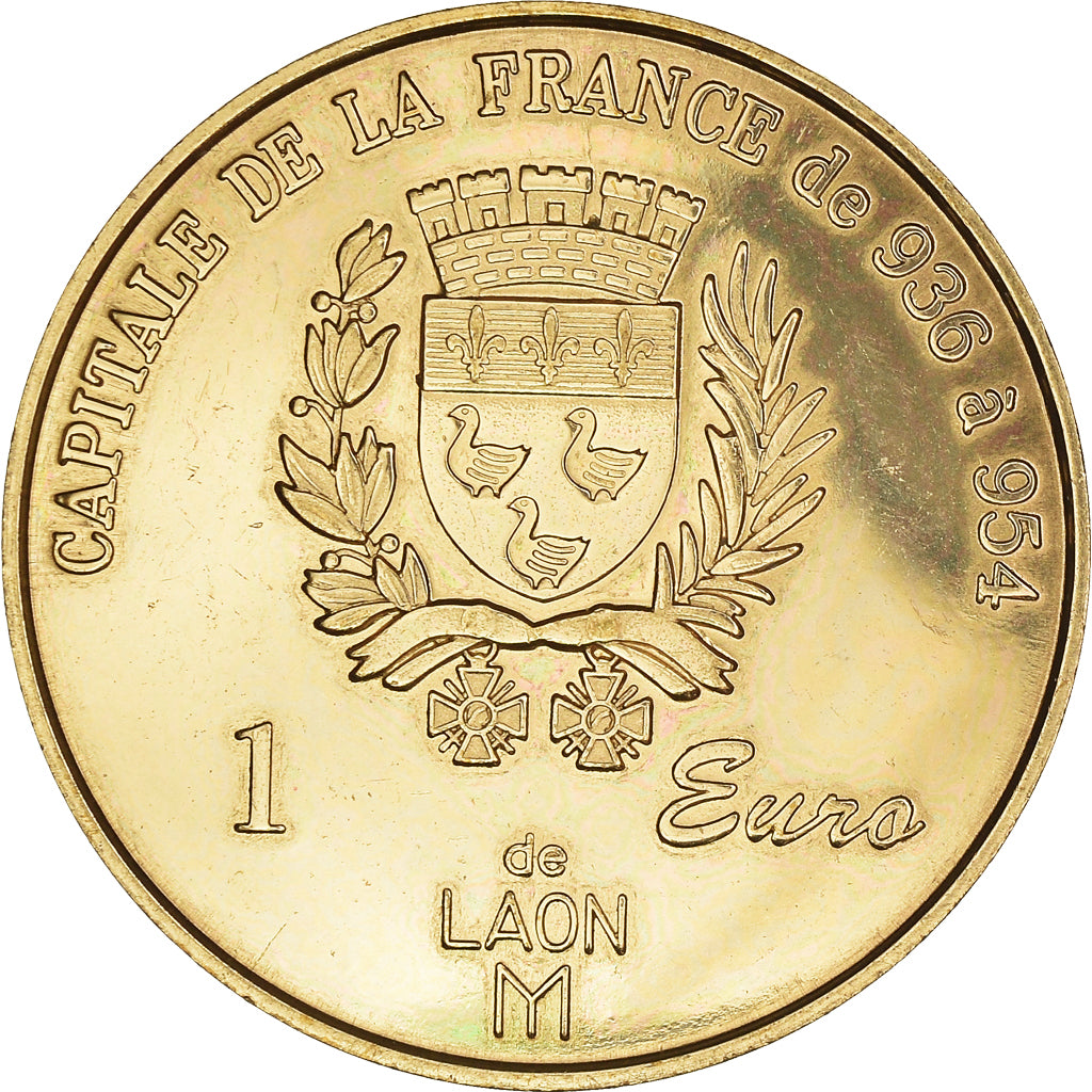 France, Euro, Laon - Cathédrale Notre Dame, 1998, Euro des villes, SPL