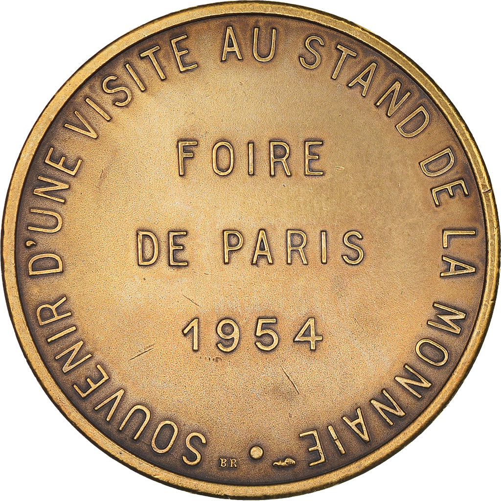Frankreich, Medaille, Souvenir d'une visite au stand de la Monnaie, 1954, Foire