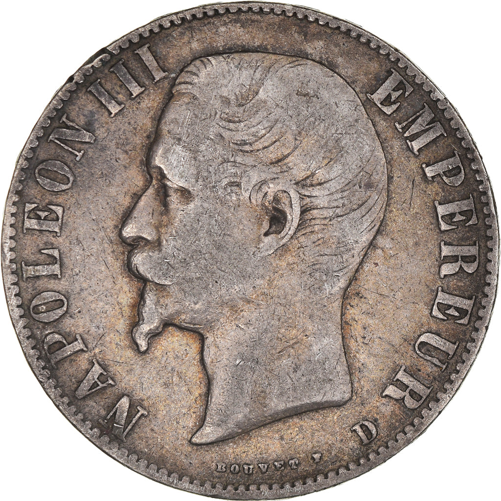 Munten, Frankrijk, Napoleon III, Napoléon III, 5 Francs, 1856, Lyon, FR+