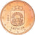 Letonia, 5 Euro Cent, 2014, Stuttgart, FDC, Cobre chapado en acero, KM:152