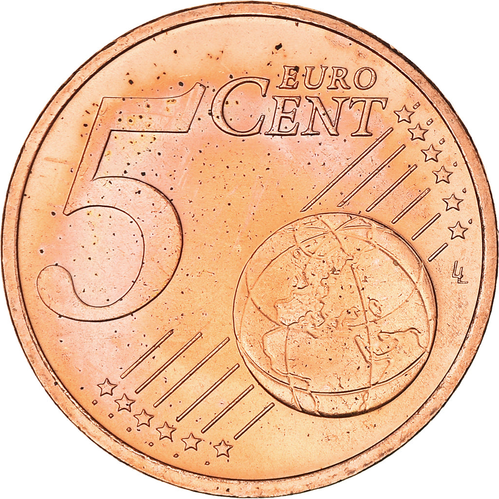 Letonia, 5 Euro Cent, 2014, Stuttgart, FDC, Cobre chapado en acero, KM:152