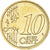 Latvia, 10 Euro Cent, 2014, Stuttgart, STGL, Messing, KM:153
