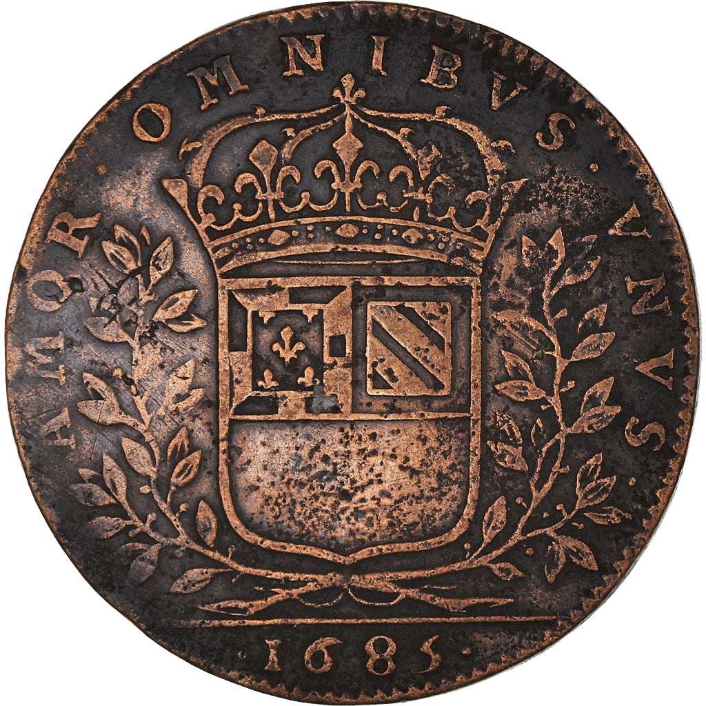 France, Token, Royal, Maires de Dijon, Mathieu de Badier, 1685, VF(30-35)