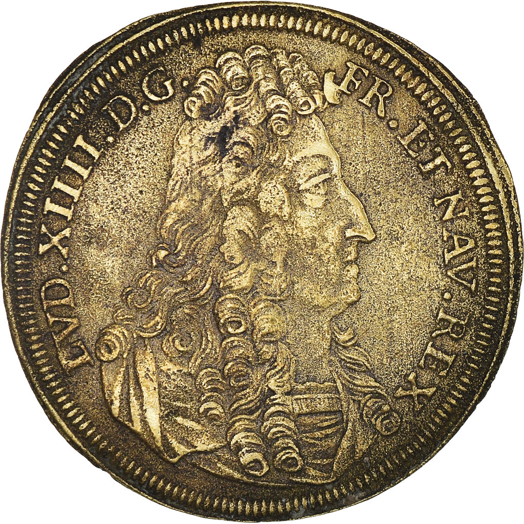 Francia, Token, Louis XIV, Rechenpfennig, le Repos suit la Victoire, History