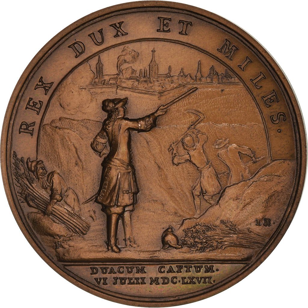 Frankreich, Medaille, Louis XIV, Prise de Douai, History, 1972, Mauger