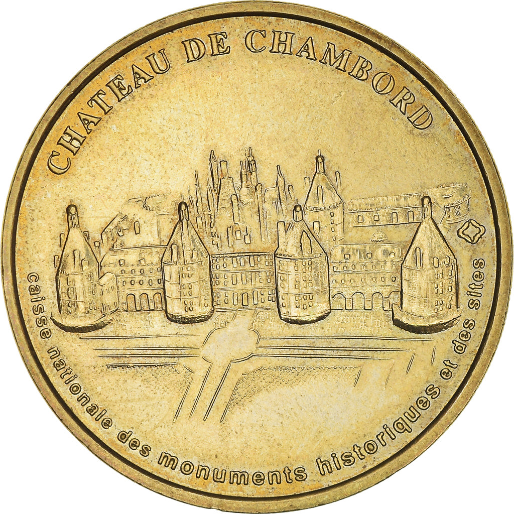 France, Token, Château de Chambord, AU(55-58), Copper-nickel Aluminium