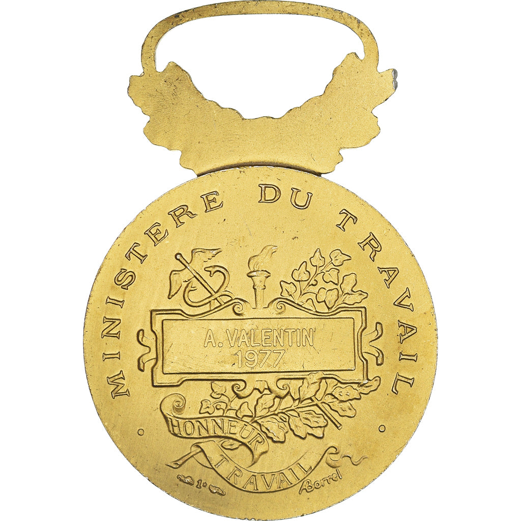 France, Médaille d'honneur du travail, Medal, 1977, Excellent Quality