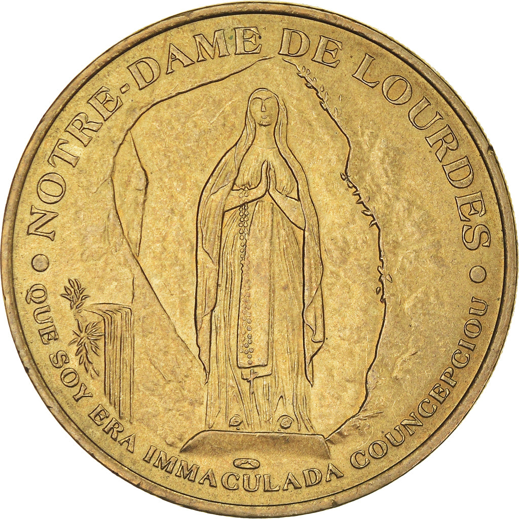 France, Token, Touristic token, Notre Dame de Lourdes, Jubilaeum, Arts &
