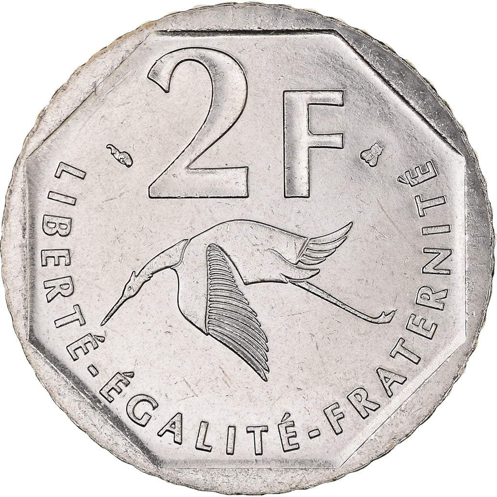 Münze, Frankreich, Guynemer, 2 Francs, 1997, UNZ+, Nickel, KM:1187, Gadoury:550