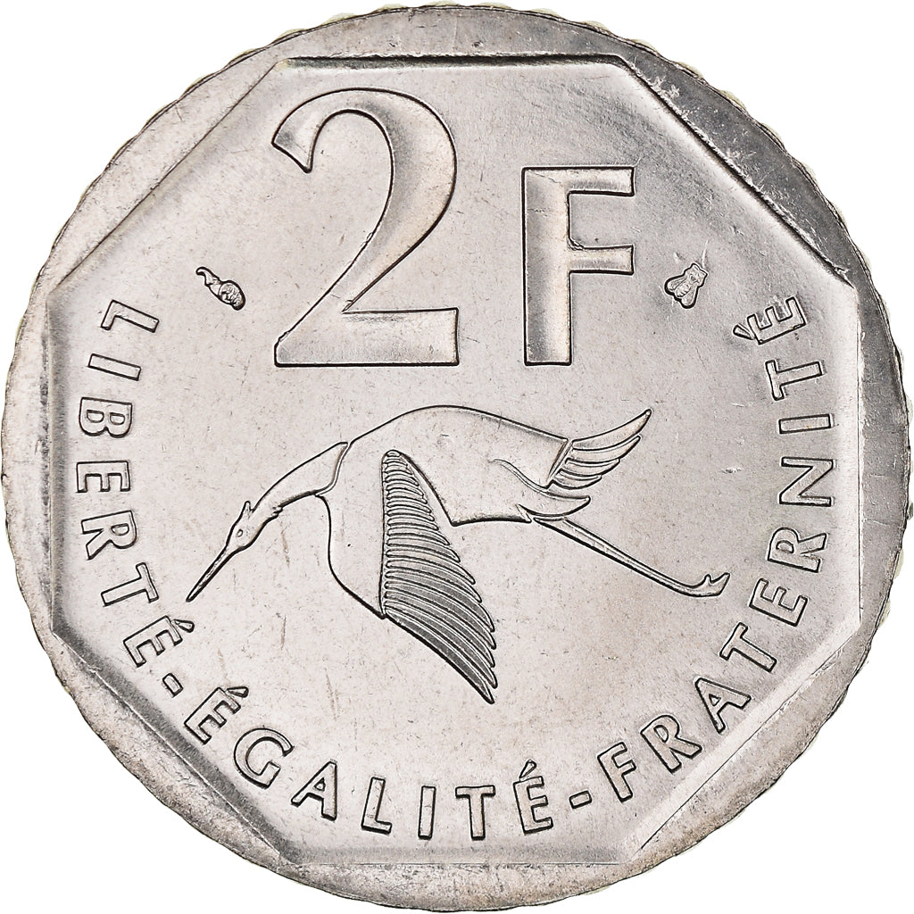 Coin, France, Guynemer, 2 Francs, 1997, Paris, FDC, MS(65-70), Nickel, KM:1187