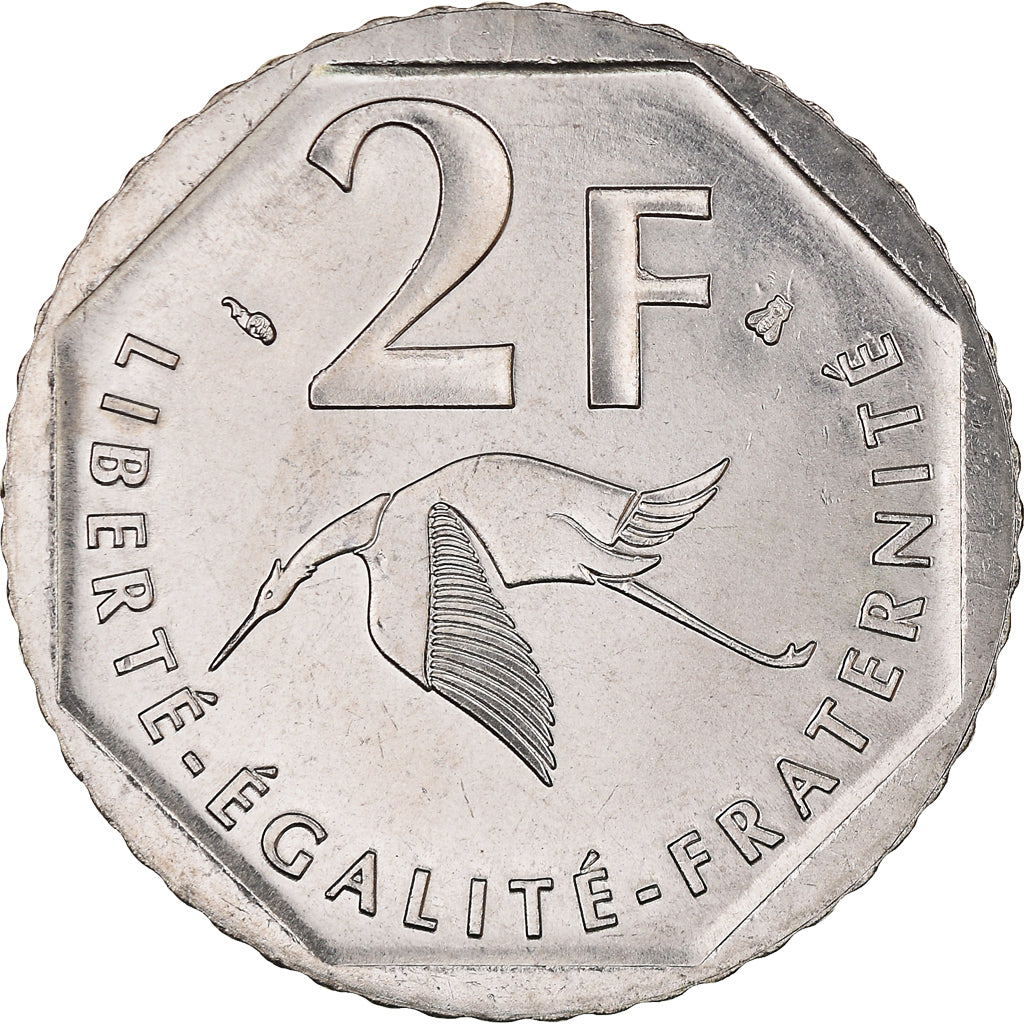 Coin, France, Guynemer, 2 Francs, 1997, Paris, FDC, MS(65-70), Nickel, KM:1187