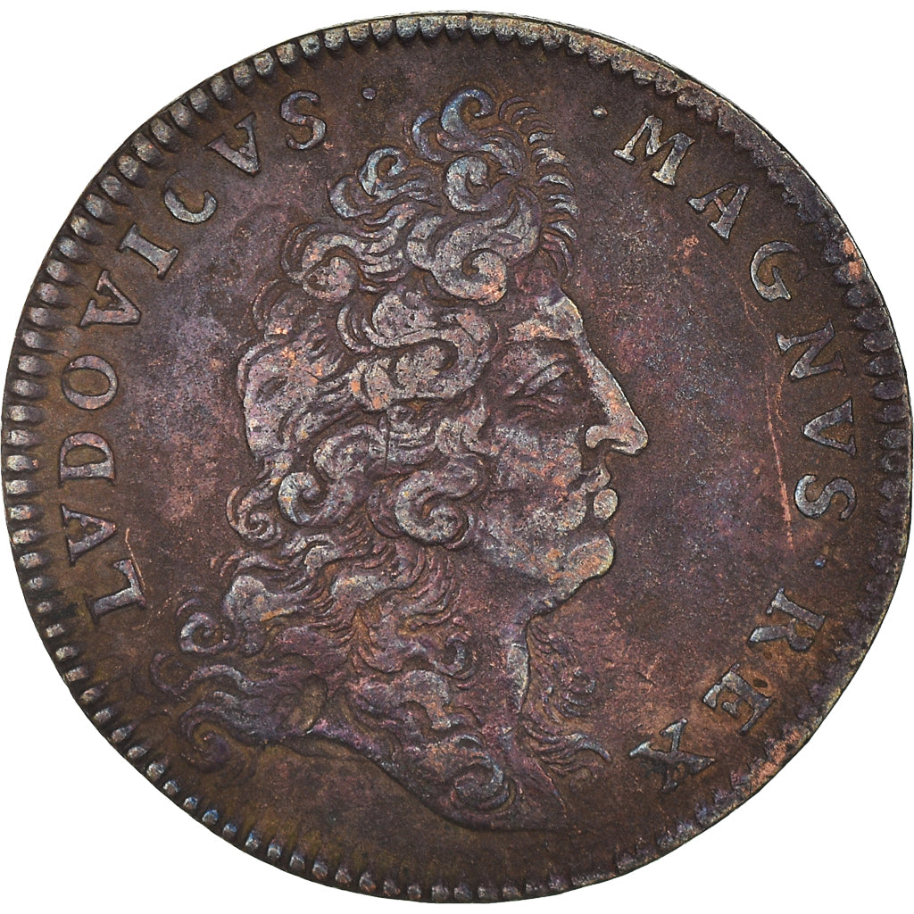 France, Token, Louis XIV, Prise de Condé, History, EF(40-45), Copper