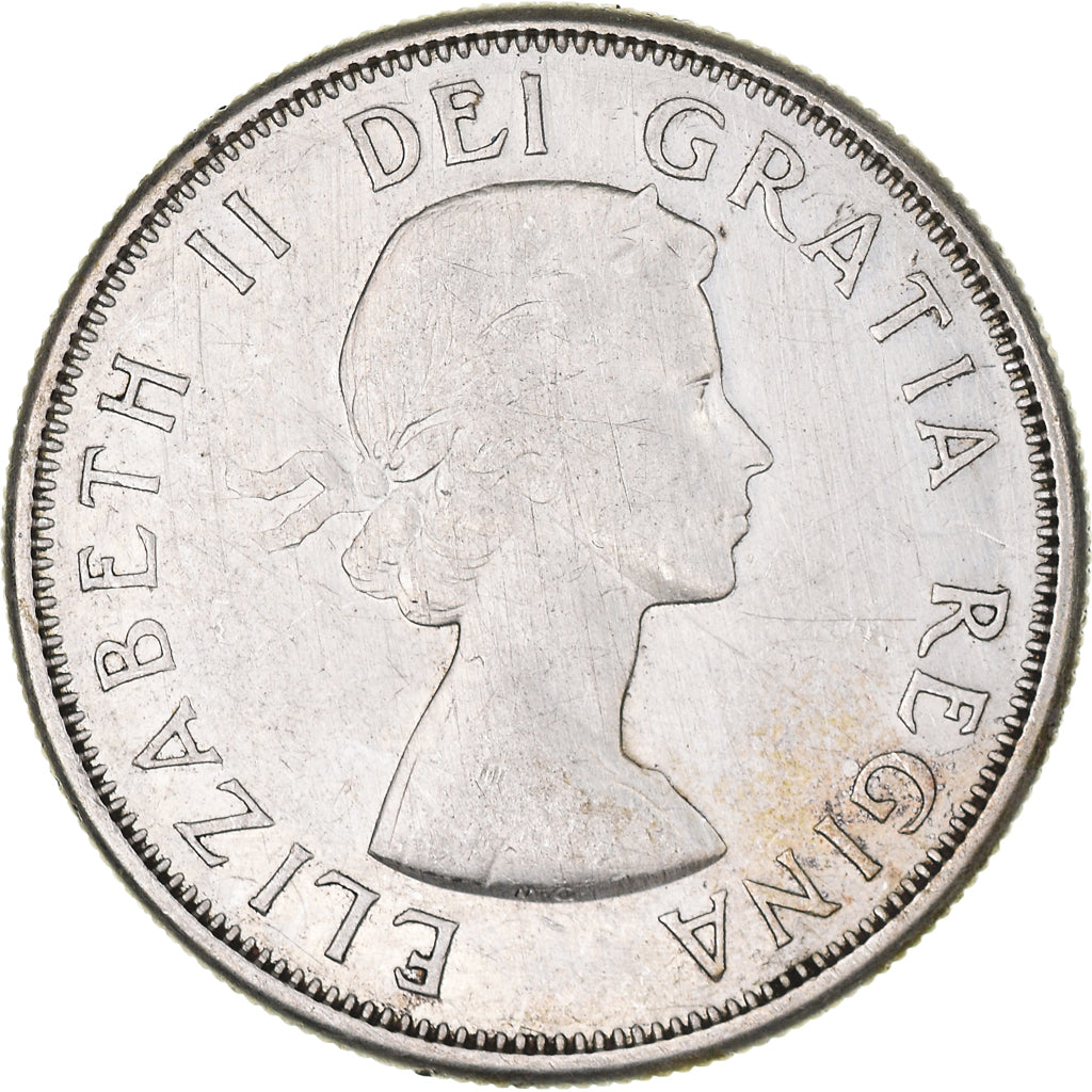 Coin, Canada, Elizabeth II, 50 Cents, 1964, Royal Canadian Mint, Ottawa