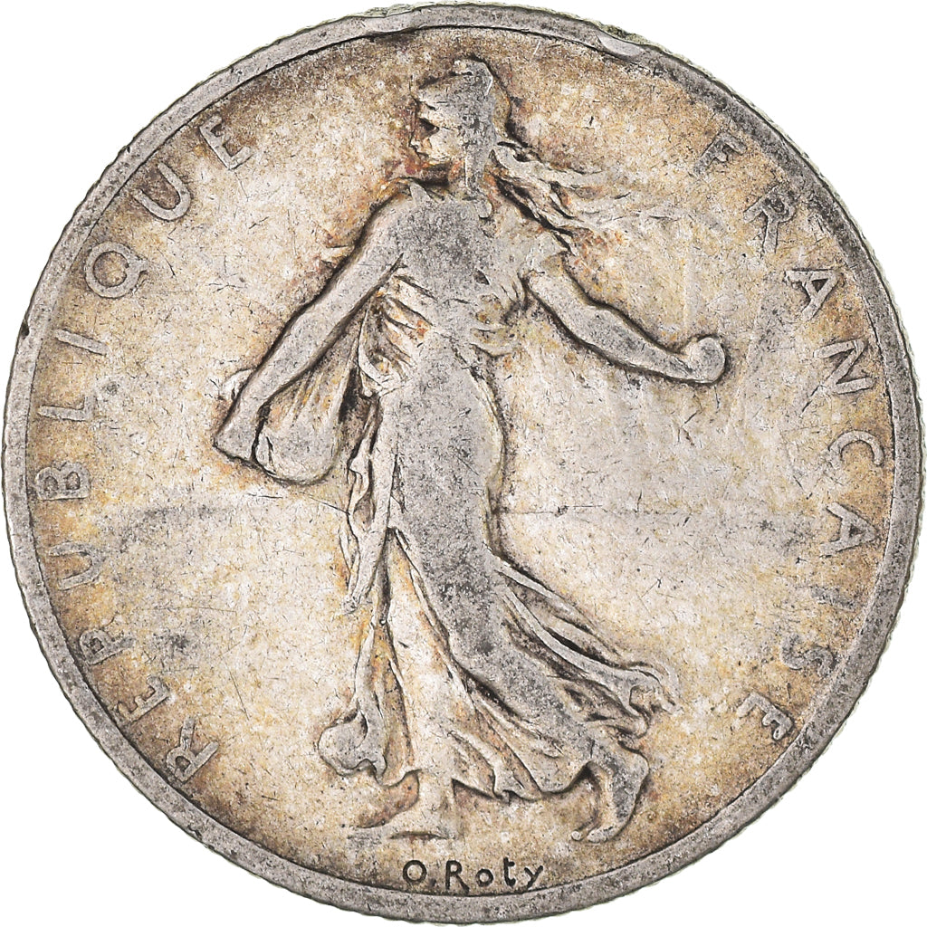 Moneta, Francia, Semeuse, 2 Francs, 1900, Paris, MB, Argento, KM:845.1