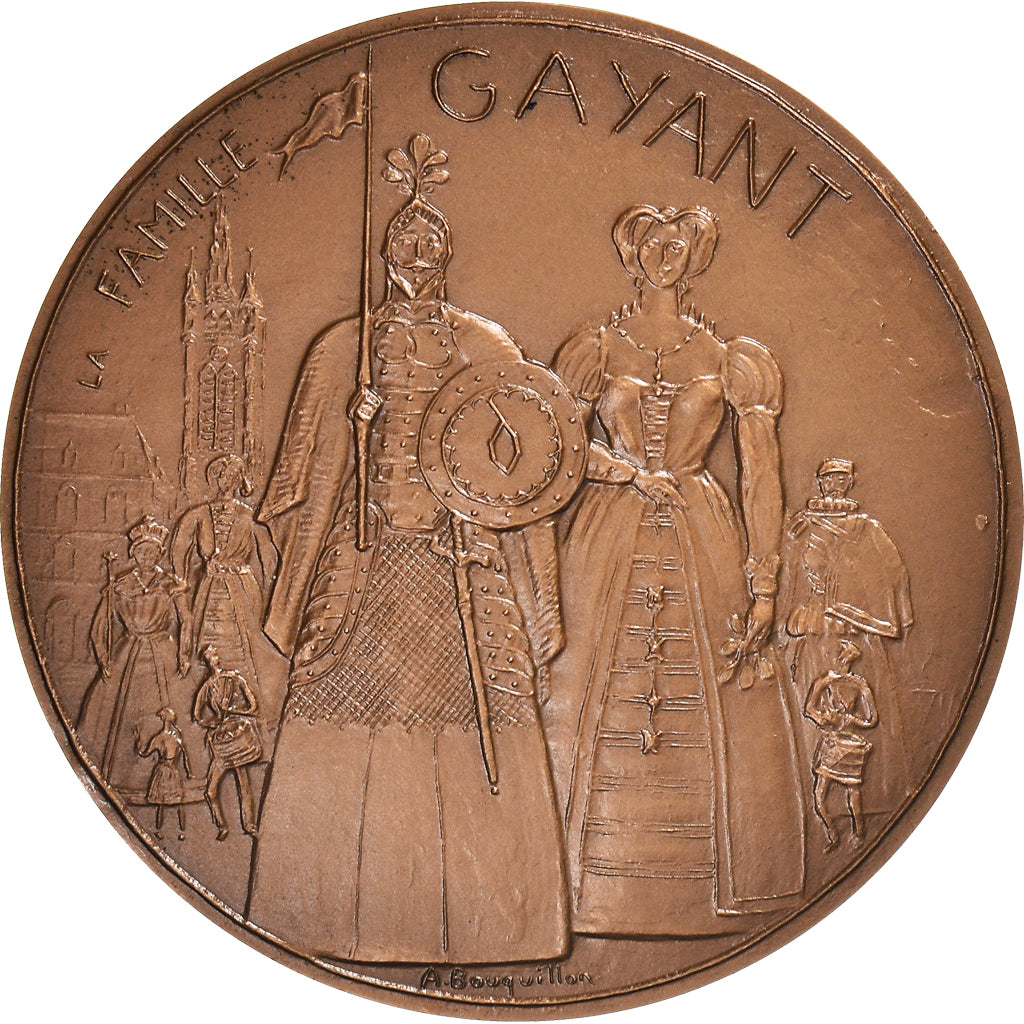 Frankreich, Medaille, La Fête de Gayant Expo à Douai, 1980, Bouquillon, STGL