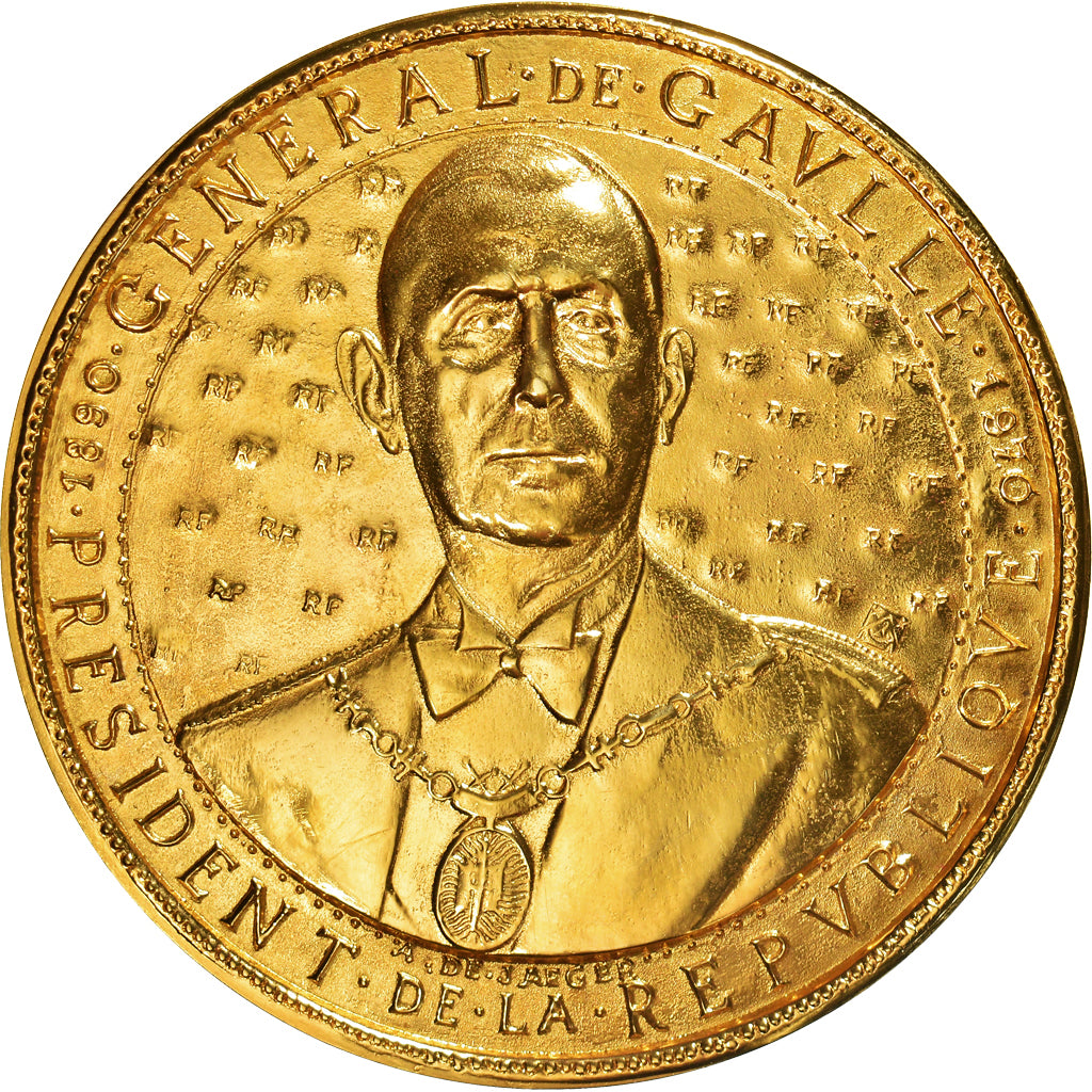 France, Medal, Hommage au Général de Gaulle, La Boisserie, Politics, De