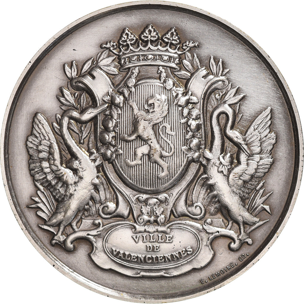 France, Medal, Exposition Philatélique de Valenciennes, 1975, Lemoine