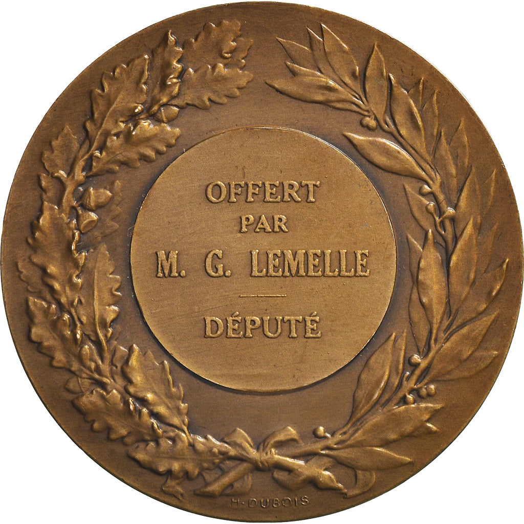 Frankreich, Medaille, Offert par Mr Lemelle, Député, Politics, Chabaud, UNZ