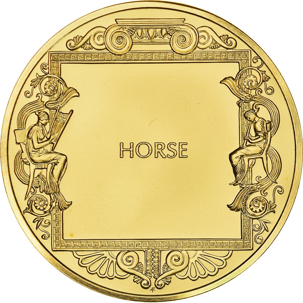 États-Unis, Médaille, The Art Treasures of Ancient Greece, Horse, 1980