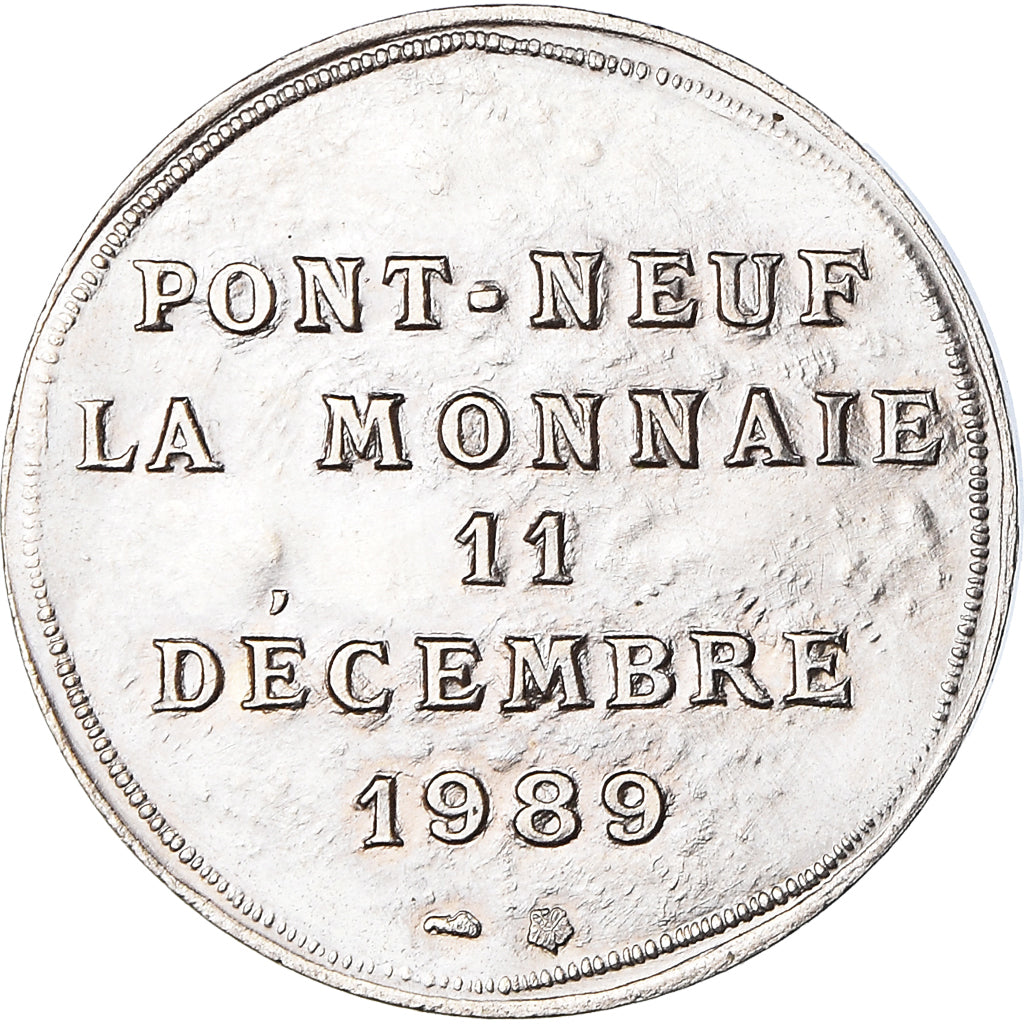 France, Token, Pont-Neuf, La Monnaie, 1989, MS(63), Copper-nickel