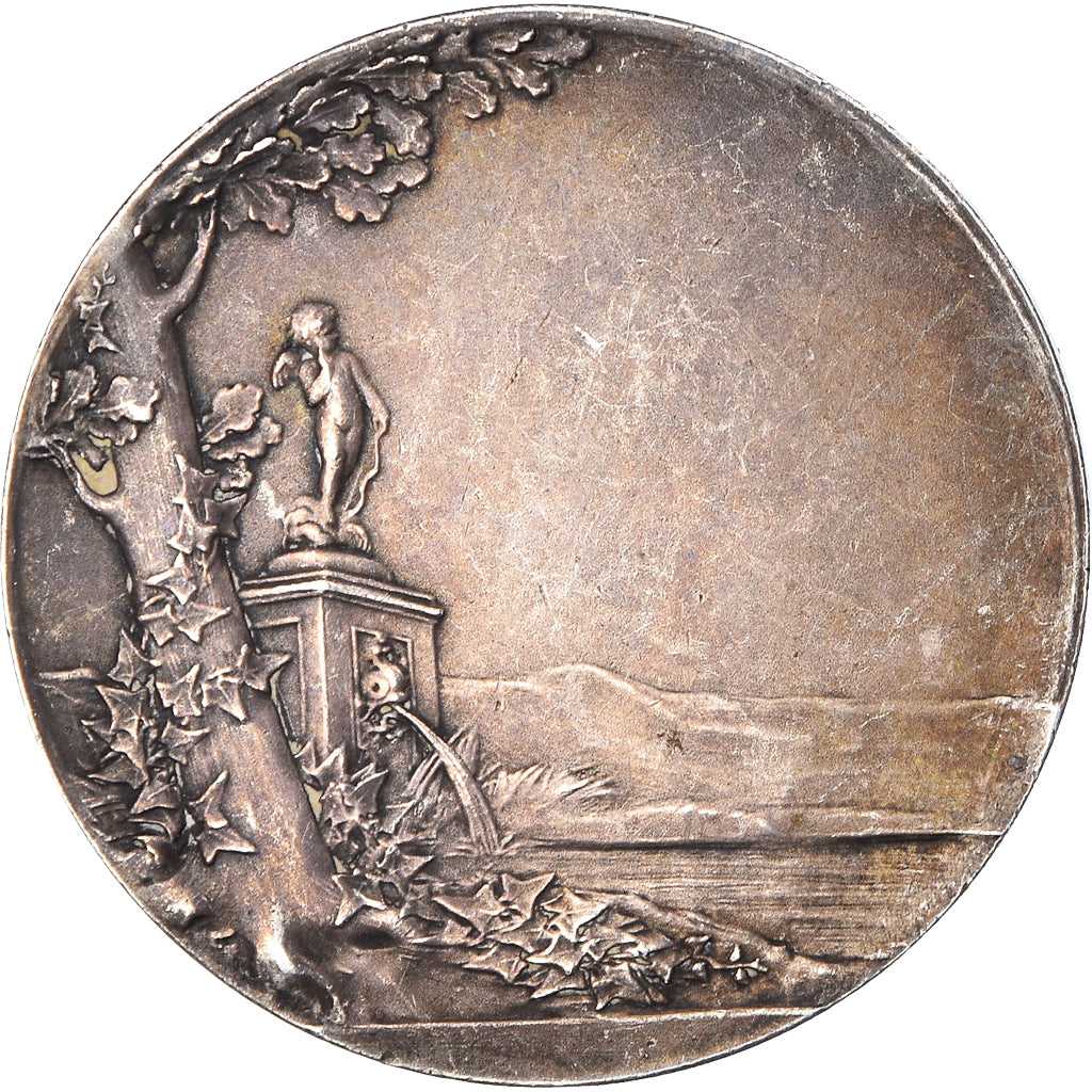 France, Medal, Noces, Mariage, Semper, 1897, Roty, AU(50-53), Silver