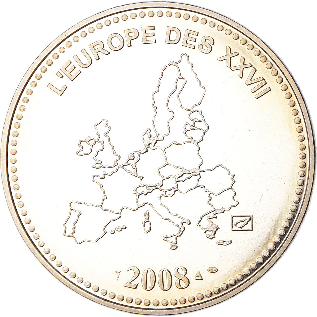 France, Medal, L'Europe des XXVII, Veme République, Politics, 2008, MS(65-70)