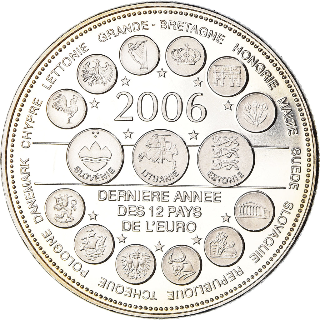 Francia, medaglia, L'Europe des XXV, Dernière Année des 12 Pays de l'Euro