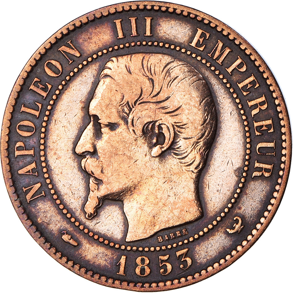 Frankreich, Token, Visite de Napoléon III à Lille, 1853, Barre, S+, Bronze