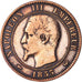 Frankreich, Token, Visite de Napoléon III à Lille, 1853, Barre, S+, Bronze