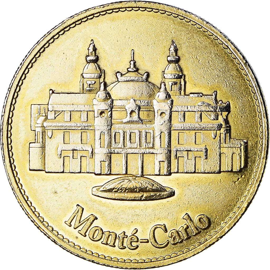 Mónaco, Token, Jetón turístico, Principauté de Monaco, MBC, Aluminio y
