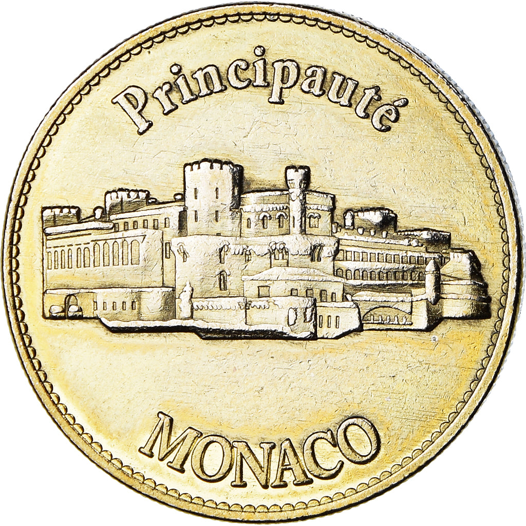 Mónaco, Token, Jetón turístico, Principauté de Monaco, MBC, Aluminio y